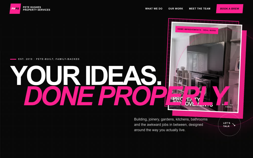 The Pete Hughes Property Services home page